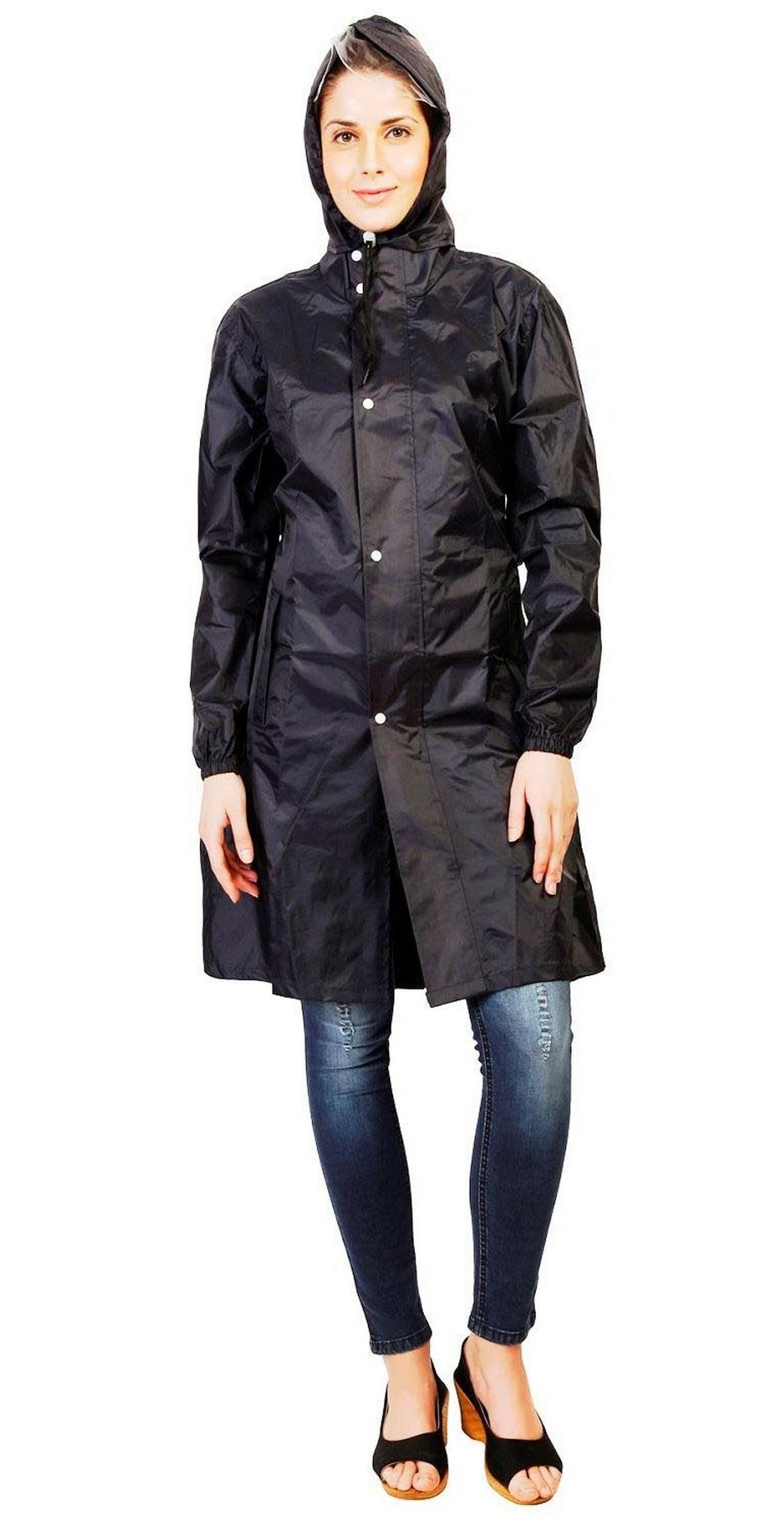 Romano nx 100% Waterproof Premium Quality Heavy Duty Double Layer Hooded Long Raincoat Women in a Storage Bag romanonx.com 