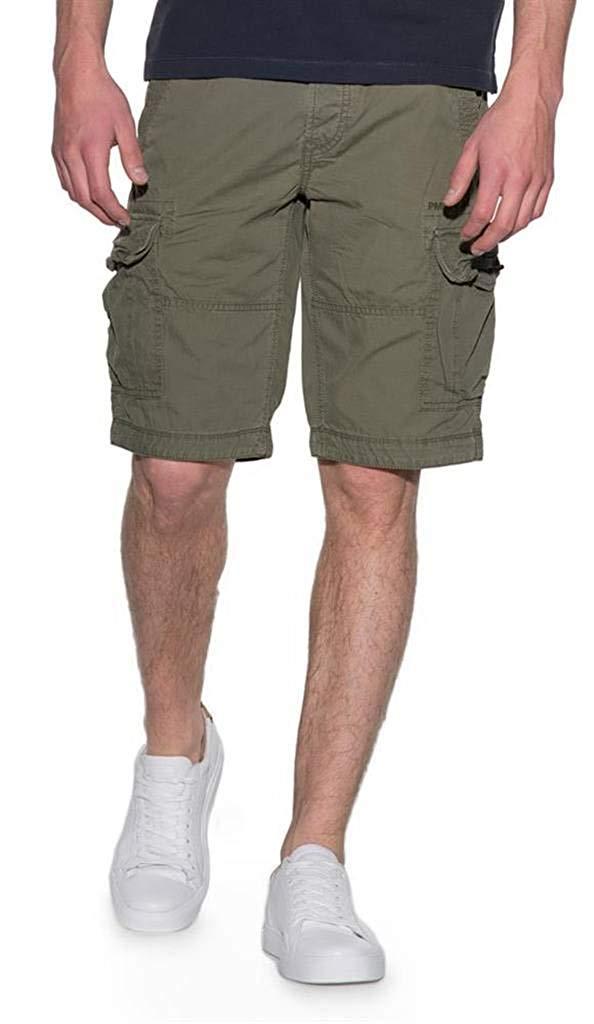 Romano nx Cotton Cargo Shorts for Men- Bermuda with Multi-Pockets Side Zipper Pockets