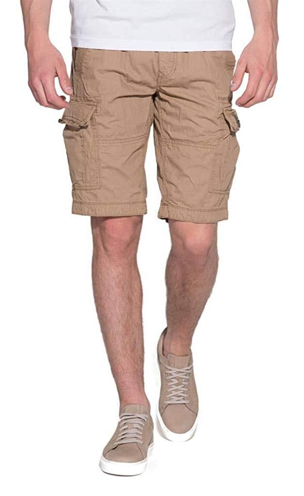 Romano nx Cotton Cargo Shorts for Men- Bermuda with Multi-Pockets & Side Zipper Pockets romanonx.com 