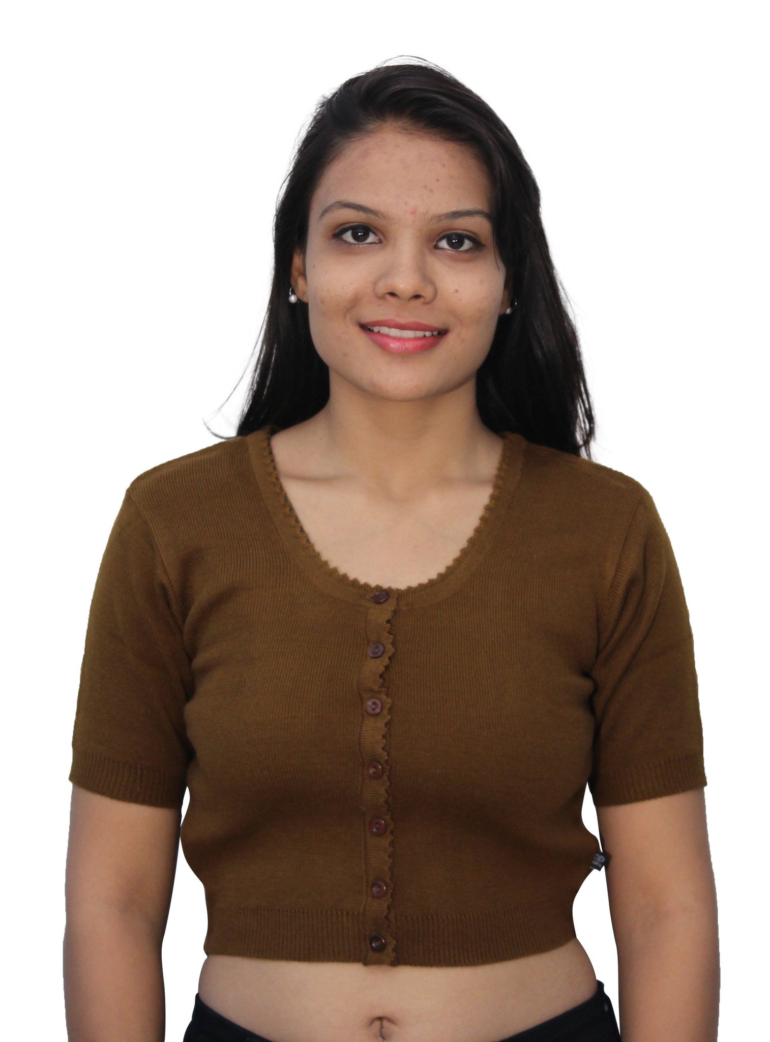 Winter Woolen Blouse For Saree Romano Nx Half Sleeve Wool Warm