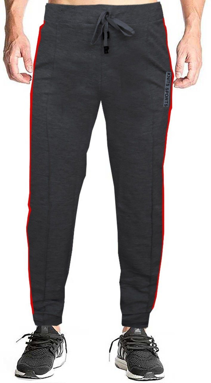 Romano nx Men's 100% Cotton Joggers Trackpants with Two Side Zipper Pockets in 4 Colors romanonx.com Medium Black Melange 