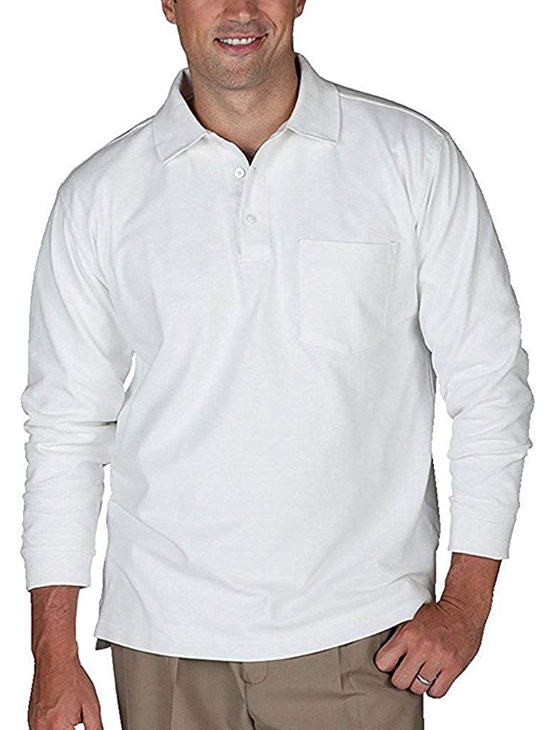 Romano nx Men's 100% Cotton Long Sleeve Regular Fit Polo T-Shirt romanonx.com 