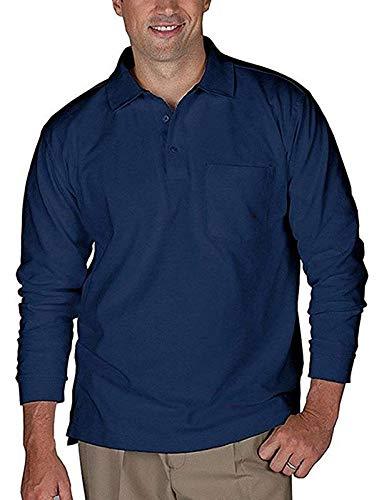 Romano nx Men's 100% Cotton Long Sleeve Regular Fit Polo T-Shirt romanonx.com 