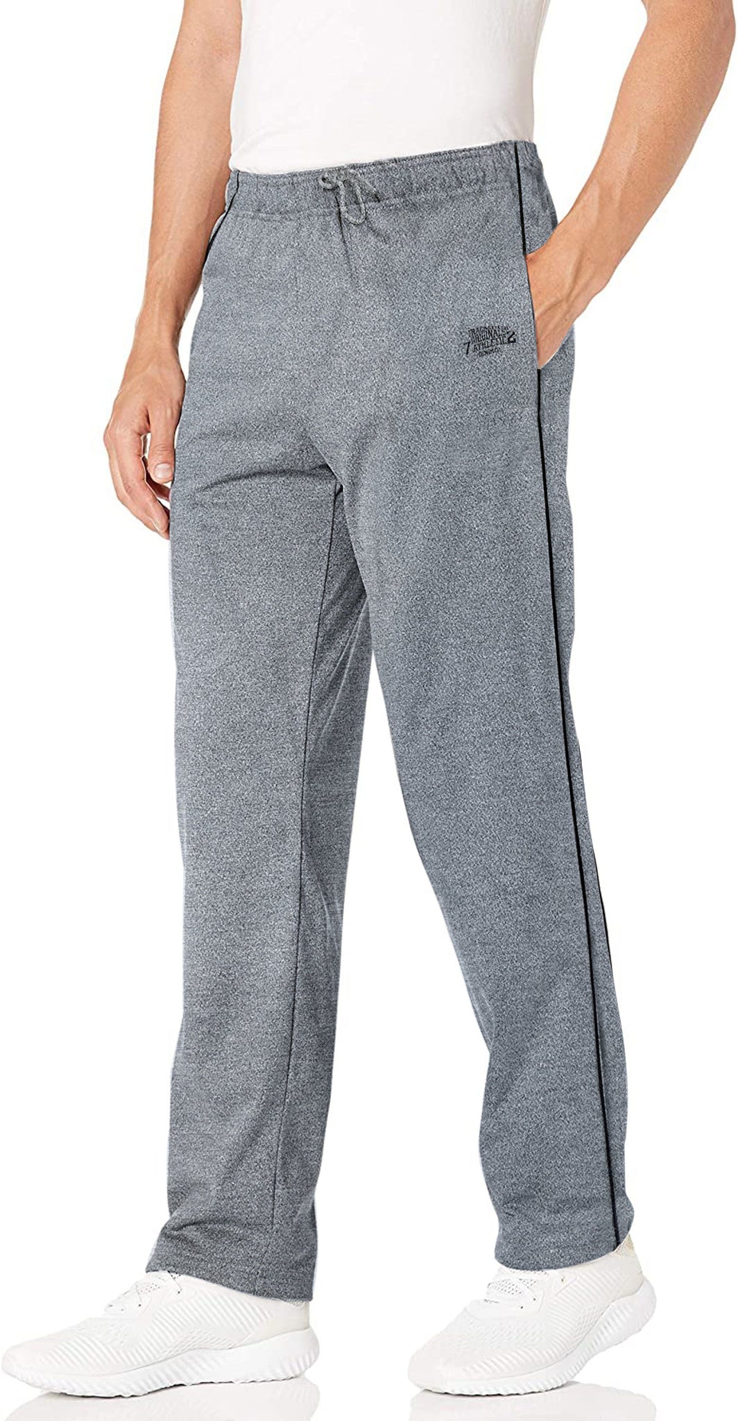 Romano nx Men's 100% Cotton Regular Fit Trackpants with Two Side Zippe ...