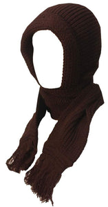 Romano nx Men's 2-in-1 Wool Muffler Cap in 16 Colors romanonx.com Brown 