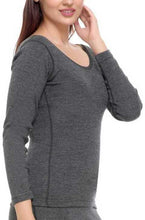 Load image into Gallery viewer, Romano nx Merino Wool Bamboo Thermal Full Sleeves Round Neck for Women romanonx.com 
