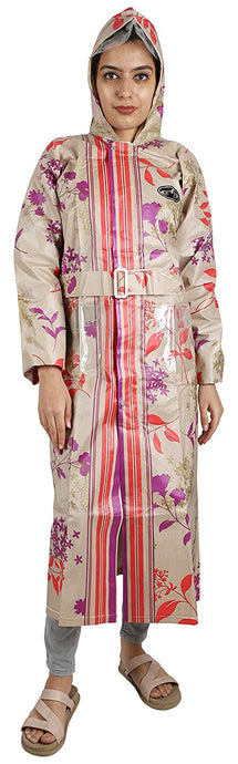 Romano nx Waterproof Beautiful Print Rain Overcoat for Women romanonx.com 