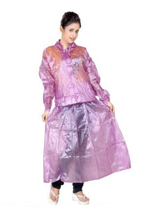 Ladies raincoat with cheap skirt price