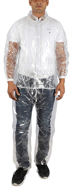 Romano nx Waterproof Transparent Rain Coat Men with Jacket and