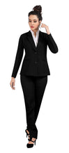 Load image into Gallery viewer, Romano nx Women&#39;s Single Breasted Formal Blazer Black romanonx.com 
