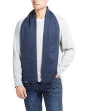 Load image into Gallery viewer, Romano nx Woolen Winter Muffler for Men in 8 Colors Apparel Romano Navy Blue 
