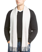Load image into Gallery viewer, Romano nx Woolen Winter Muffler for Men in 8 Colors Apparel Romano White 
