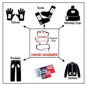Warmee Hand + Body + Foot Warmers Variety Pack (5 Pairs Hand + 5 Body + 5 Pairs Foot) romanonx.com 