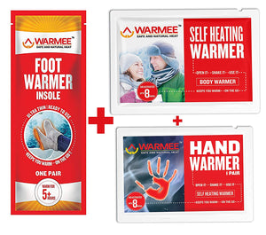 Warmee Hand + Body + Foot Warmers Variety Pack (5 Pairs Hand + 5 Body + 5 Pairs Foot) romanonx.com 